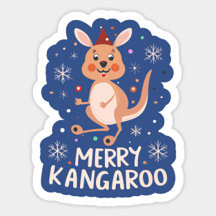 Joyful Kangaroo Kids Merry Kangaroo Sticker